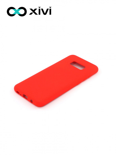 Накладка задняя Xivi для SAMSUNG Galaxy S8 Plus, Silicon Case, силикон, матовая, №4, цвет морковный 3