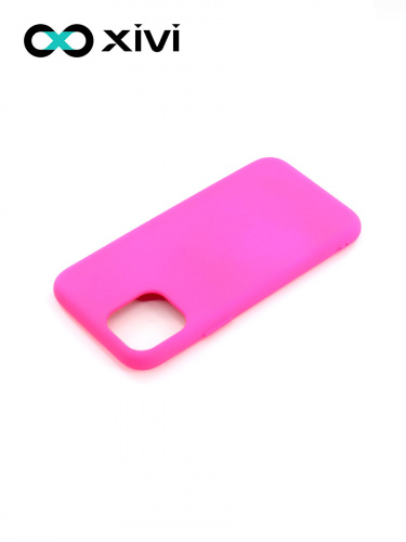 Накладка задняя Xivi для APPLE iPhone 11 Pro, Silicon Case, силикон, матовая, №64, цвет фуксия 4