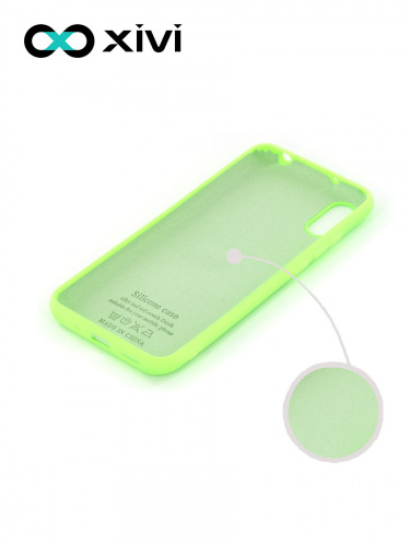 Накладка задняя Xivi для XIAOMI Redmi 9A, Silicon Case, силикон, матовая, №61, цвет салатовый 2