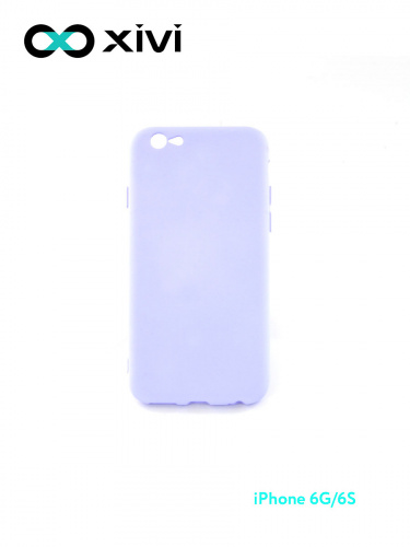 Накладка задняя Xivi для APPLE iPhone 6 6S (4.7), Silicon Case, силикон, матовая, №11, цвет лавандовый 10