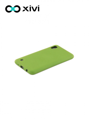 Накладка задняя Xivi для SAMSUNG Galaxy A10 A105, Silicon Case, силикон, матовая, №57, цвет зелёный 3