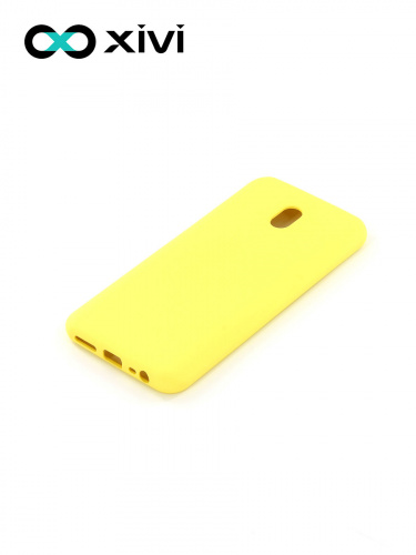 Накладка задняя Xivi для XIAOMI REDMI 8A, Silicon Case, силикон, матовая, №41, цвет жёлтый 3