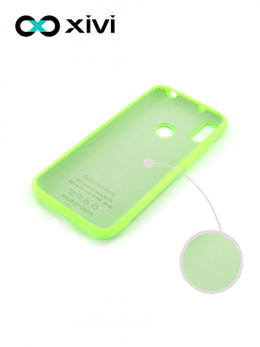 Накладка задняя Xivi для HUAWEI Y6 PRIME 2019 Y6S, Silicon Case, силикон, матовая, №61, цвет салатовый 2