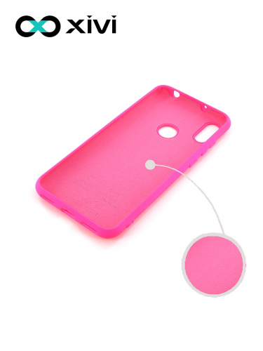 Накладка задняя Xivi для HUAWEI Y6 PRIME 2019 Y6S, Silicon Case, силикон, матовая, №64, цвет фуксия 2