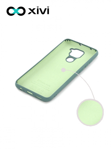 Накладка задняя Xivi для XIAOMI REDMI NOTE 9, Silicon Case, силикон, матовая, №56, цвет зелёный 2