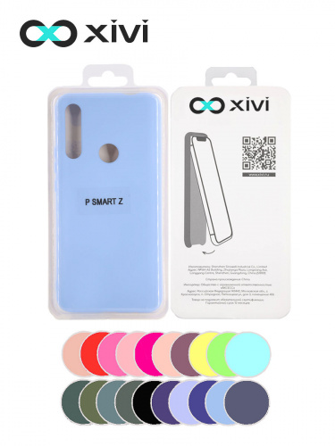 Накладка задняя Xivi для HUAWEI Y9 PRIME P SMART Z, Silicon Case, силикон, матовая, №42, цвет сиреневый 5