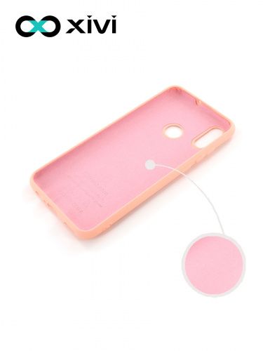 Накладка задняя Xivi для HUAWEI P Smart (2019), Silicon Case, силикон, матовая, №30, цвет розовый 2