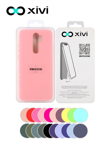 Накладка задняя Xivi для XIAOMI REDMI NOTE 8 PRO, Silicon Case, силикон, матовая, №19, цвет розовый 5