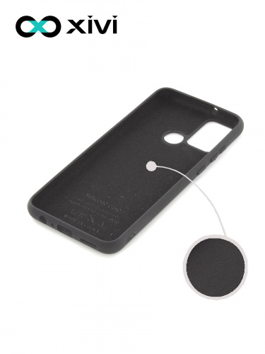 Накладка задняя Xivi для HUAWEI Honor 9A, Silicon Case, силикон, матовая, №1, цвет чёрный 2