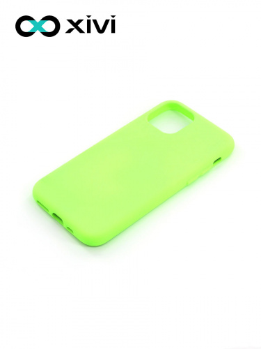 Накладка задняя Xivi для APPLE iPhone 11 Pro, Silicon Case, силикон, матовая, №61, цвет салатовый 3