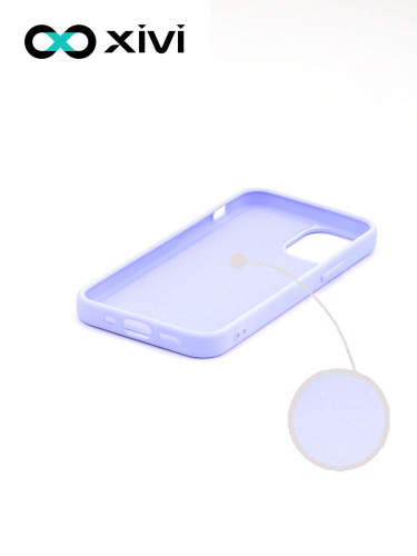 Накладка задняя Xivi для APPLE iPhone 12 5.4, Silicon Case, силикон, матовая, №11, цвет лавандовый 2