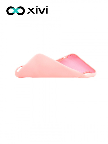 Накладка задняя Xivi для APPLE iPhone XR, Silicon Case, силикон, матовая, №19, цвет розовый 6