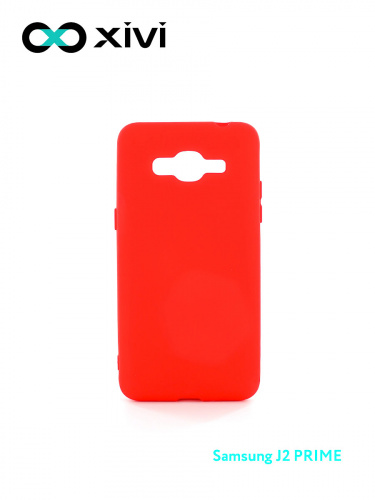 Накладка задняя Xivi для SAMSUNG Galaxy J2 PRIME G530, Silicon Case, силикон, матовая, №4, цвет морковный 1