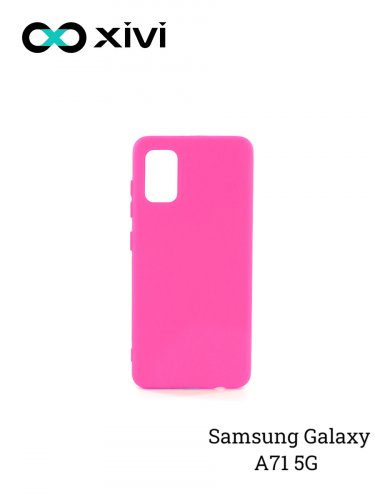 Накладка задняя Xivi для SAMSUNG Galaxy A71 5G, Silicon Case, силикон, матовая, №33, цвет розовый 1