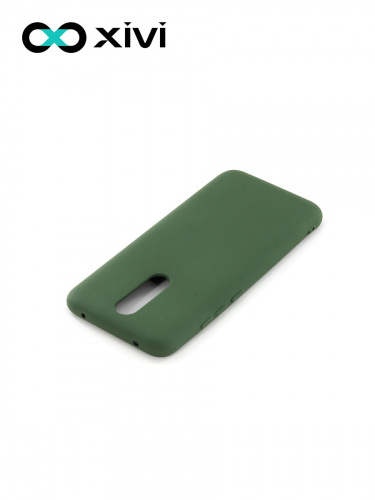 Накладка задняя Xivi для XIAOMI Redmi 8, Silicon Case, силикон, матовая, №59, цвет темно-зеленый 4