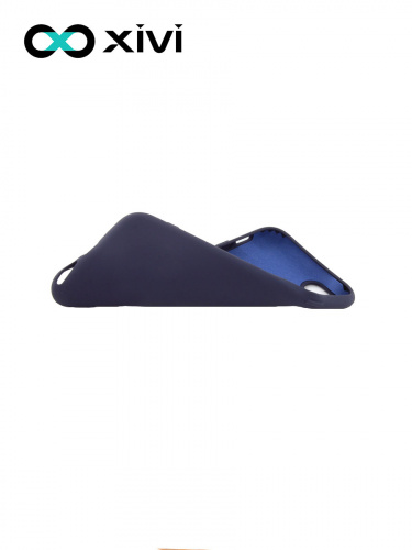 Накладка задняя Xivi для APPLE iPhone 7 8 SE2, Silicon Case, силикон, матовая, №2, цвет индиго, тёмный 6