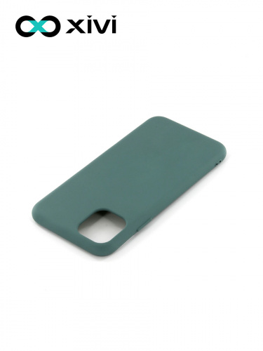 Накладка задняя Xivi для APPLE iPhone 11 Pro Max, Silicon Case, силикон, матовая, №56, цвет зелёный 4