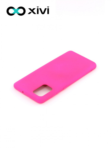 Накладка задняя Xivi для SAMSUNG Galaxy A71 5G, Silicon Case, силикон, матовая, №64, цвет фуксия 4