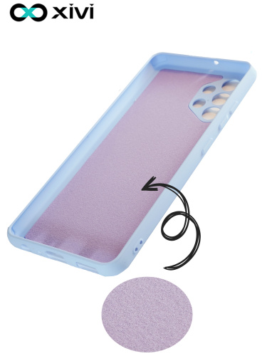 Накладка задняя Xivi для SAMSUNG  Galaxy A32 (2021), Silicon Case, силикон, матовая, №11, цвет лавандовый