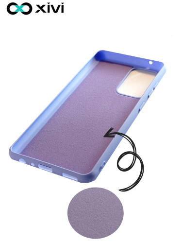 Накладка задняя Xivi для SAMSUNG  Galaxy A52, Silicon Case, силикон, матовая, №11, цвет лавандовый (1)