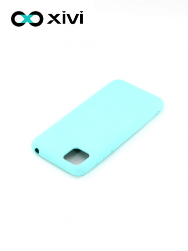 Накладка задняя Xivi для HUAWEI Y5P 2020 HONOR9S, Silicon Case, силикон, матовая, №8, цвет голубой 4