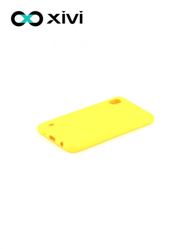 Накладка задняя Xivi для SAMSUNG Galaxy A10 A105, Silicon Case, силикон, матовая, №41, цвет жёлтый 3