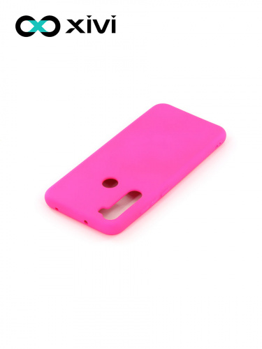 Накладка задняя Xivi для XIAOMI Redmi Note 8T, Silicon Case, силикон, матовая, №64, цвет фуксия 4