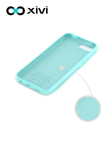 Накладка задняя Xivi для HUAWEI Honor 10, Silicon Case, силикон, матовая, №8, цвет голубой 2