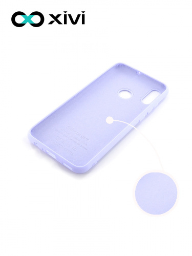 Накладка задняя Xivi для HUAWEI P Smart (2019), Silicon Case, силикон, матовая, №11, цвет лавандовый 2