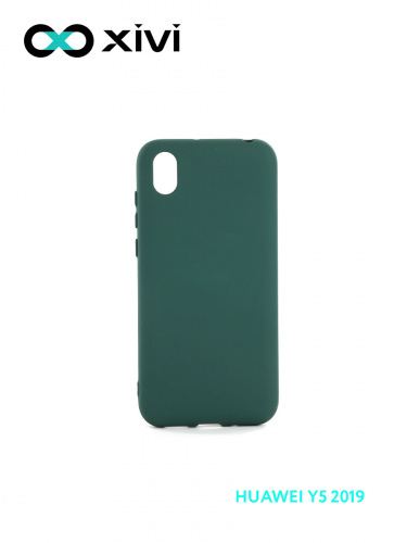 Накладка задняя Xivi для HUAWEI Y5 (2019) 8S, Silicon Case, силикон, матовая, №46, цвет изумрудный 1