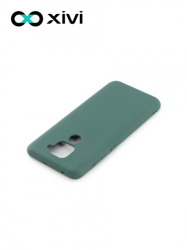 Накладка задняя Xivi для XIAOMI REDMI NOTE 9, Silicon Case, силикон, матовая, №46, цвет изумрудный 4