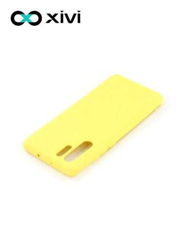 Накладка задняя Xivi для HUAWEI P30 Pro, Silicon Case, силикон, матовая, №41, цвет жёлтый 4