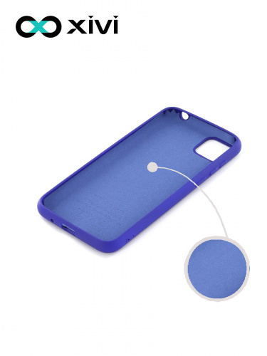 Накладка задняя Xivi для HUAWEI Y5P 2020 HONOR9S, Silicon Case, силикон, матовая, №47, цвет синий 2