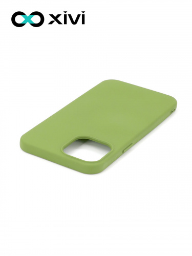 Накладка задняя Xivi для APPLE iPhone 12 6.1 6.1 Pro, Silicon Case, силикон, матовая, №57, цвет зелёный 4