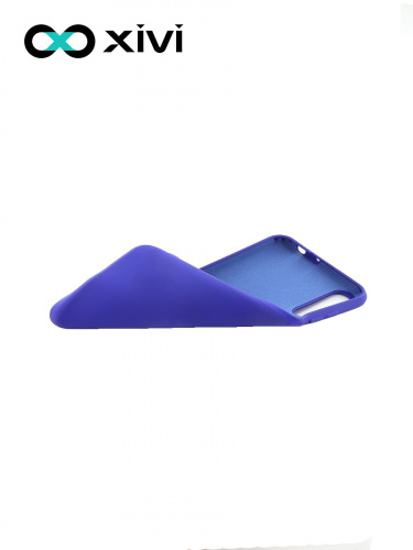 Накладка задняя Xivi для HUAWEI Y8P 2020 P SMART S, Silicon Case, силикон, матовая, №47, цвет синий 6