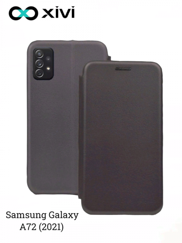Чехол-книжка Xivi для SAMSUNG  Galaxy A72 (2021), Fashion Case, на магните, экокожа, цвет серый 1