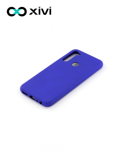 Накладка задняя Xivi для XIAOMI Redmi Note 8T, Silicon Case, силикон, матовая, №47, цвет синий 3
