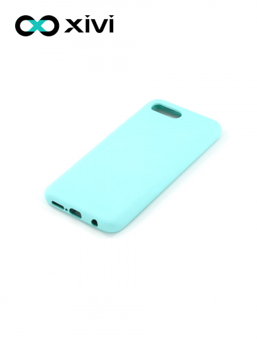 Накладка задняя Xivi для HUAWEI Honor 10, Silicon Case, силикон, матовая, №8, цвет голубой 3