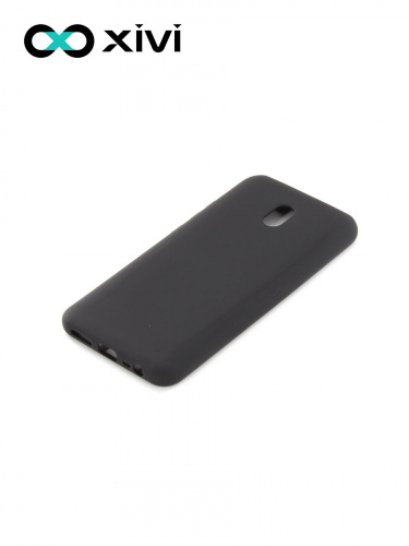 Накладка задняя Xivi для XIAOMI REDMI 8A, Silicon Case, силикон, матовая, №1, цвет чёрный 3