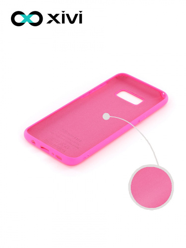 Накладка задняя Xivi для SAMSUNG Galaxy S8 Plus, Silicon Case, силикон, матовая, №33, цвет розовый 2