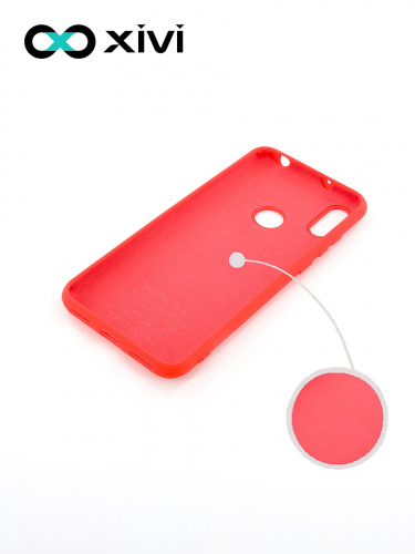 Накладка задняя Xivi для HUAWEI Y6 PRIME 2019 Y6S, Silicon Case, силикон, матовая, №4, цвет морковный 2