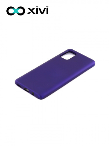 Накладка задняя Xivi для SAMSUNG Galaxy A71 5G, Silicon Case, силикон, матовая, №17, цвет фиолетовый 3