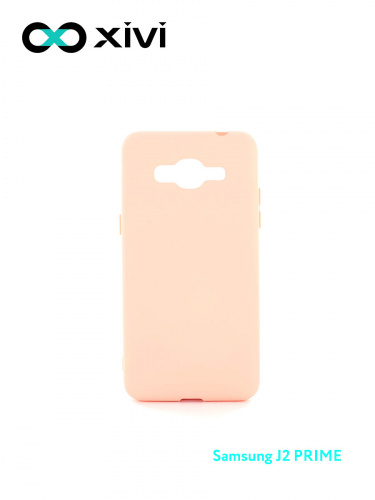 Накладка задняя Xivi для SAMSUNG Galaxy J2 PRIME G530, Silicon Case, силикон, матовая, №39, цвет бежевый 1