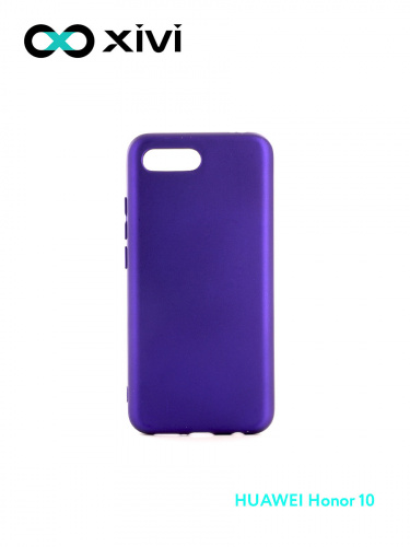 Накладка задняя Xivi для HUAWEI Honor 10, Silicon Case, силикон, матовая, №17, цвет фиолетовый 1