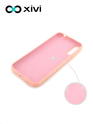 Накладка задняя Xivi для HUAWEI Y8P 2020 P SMART S, Silicon Case, силикон, матовая, №30, цвет розовый 2