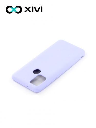 Накладка задняя Xivi для SAMSUNG Galaxy A21S, Silicon Case, силикон, матовая, №11, цвет лавандовый 4