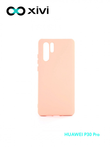 Накладка задняя Xivi для HUAWEI P30 Pro, Silicon Case, силикон, матовая, №39, цвет бежевый 1