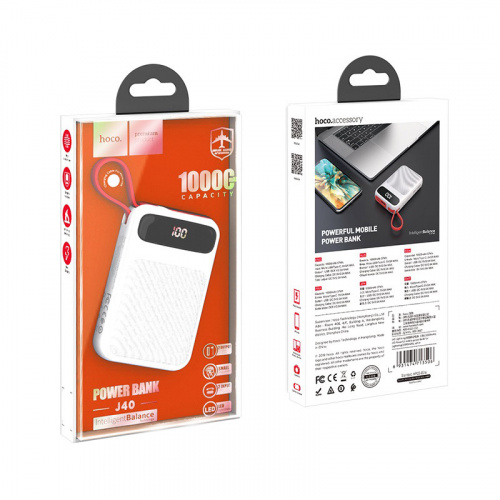 hoco-j40-powerful-mobile-power-bank-10000mah-built-in-cable-micro-usb-package