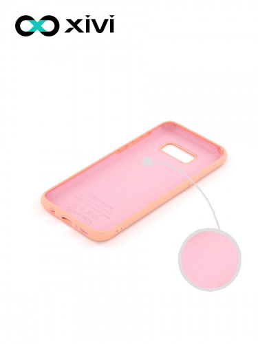 Накладка задняя Xivi для SAMSUNG Galaxy S8 Plus, Silicon Case, силикон, матовая, №39, цвет бежевый 2