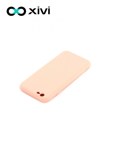 Накладка задняя Xivi для APPLE iPhone 6 6S (4.7), Silicon Case, силикон, матовая, №30, цвет розовый 4